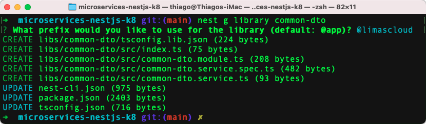 nest g library common-dto output